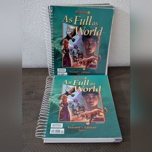 BJU Bob Jones Reading Grade 6 As Full As The World (2nd Edition) Teachers Bundle